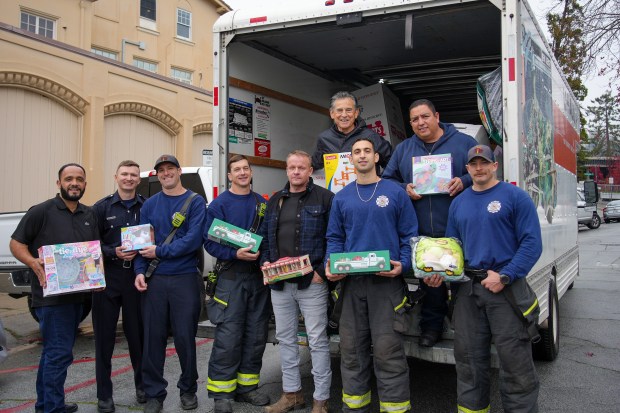 The Piedmont Fire Department's annual holiday toy drive is happening through Dec. 23. Toys donated on or after Thursday this week will be distributed at the annual Three Wise Men toy giveaway in Oakland's Fruitvale district. (photo courtesy of the city of Piedmont)