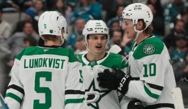 Wyatt Johnston scores two as Dallas Stars beat San Jose Sharks