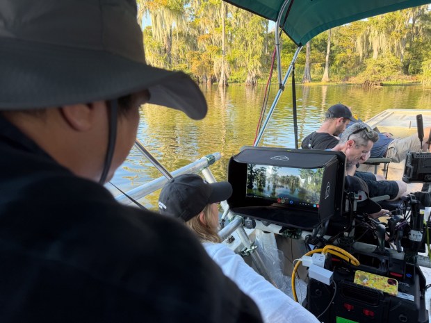 Walt Disney Imagineering films a scene for the new "Soarin' Across America" film coming to Disney California Adventure and Epcot. (Courtesy of Disney)
