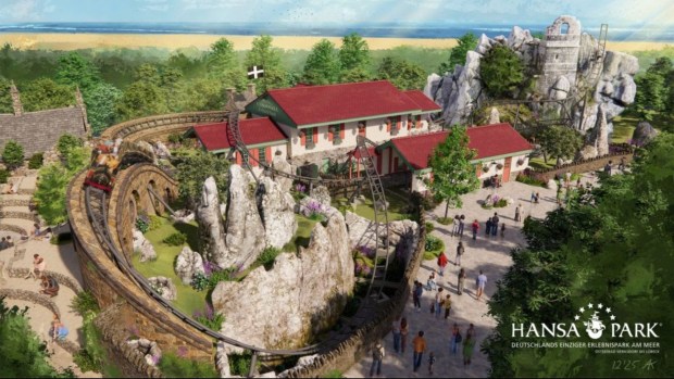 Concept art of the Cornwall Coaster coming to Hansa Park in Germany. (Courtesy of Hansa Park)