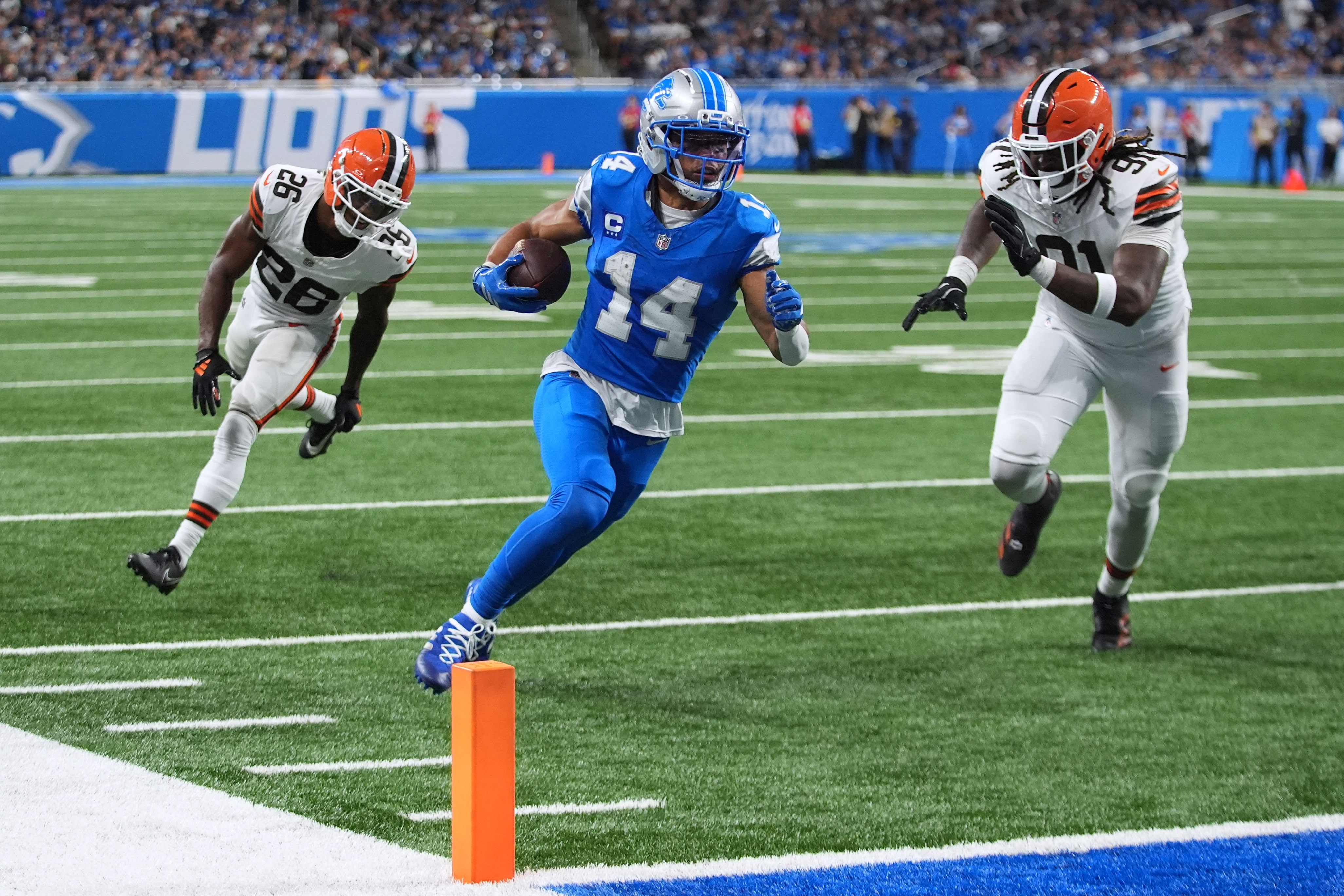 Amon-Ra St. Brown, a former Mater Dei and USC star...