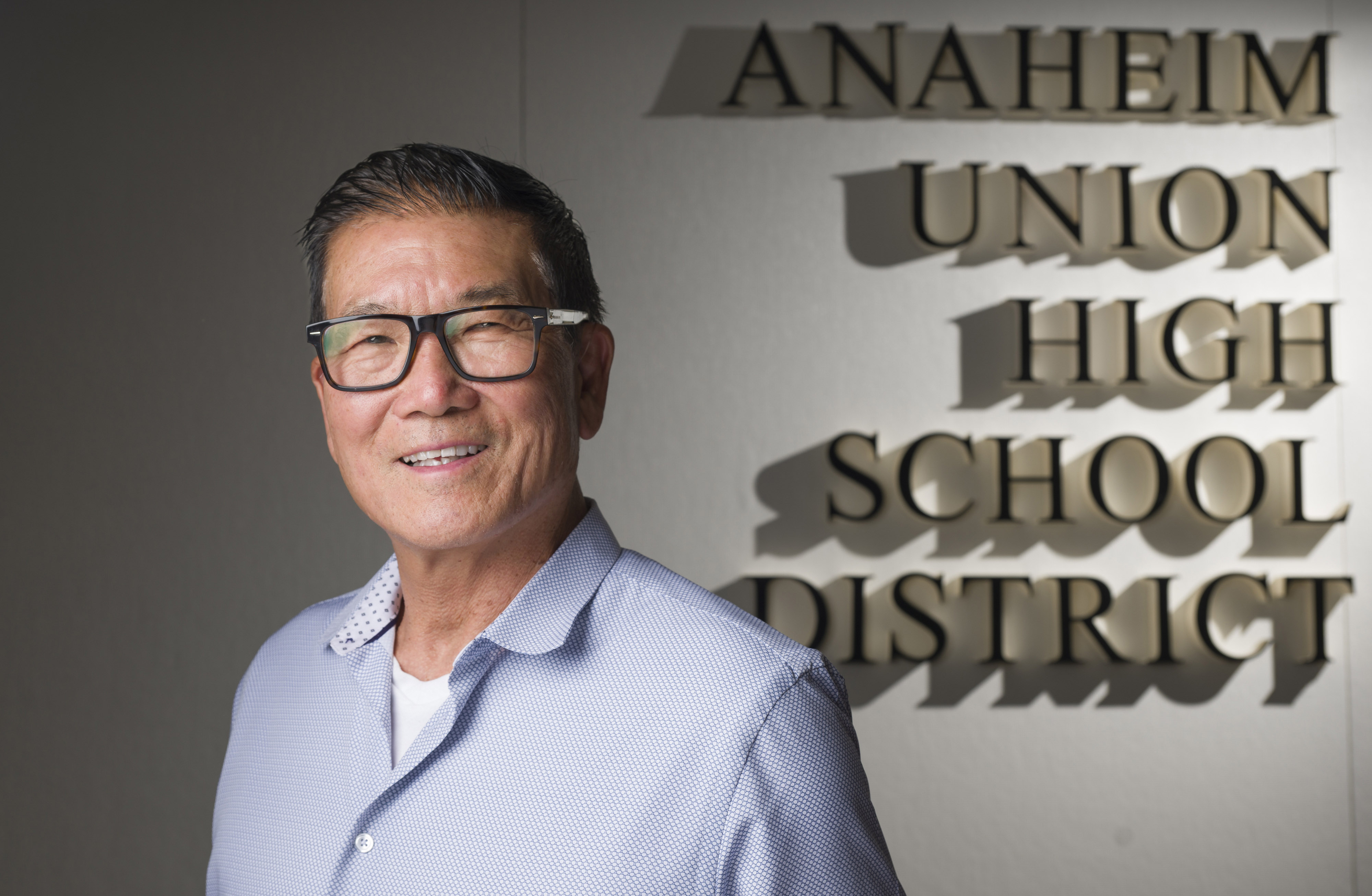 Michael Matsuda, the outgoing superintendent of Anaheim Union High School...