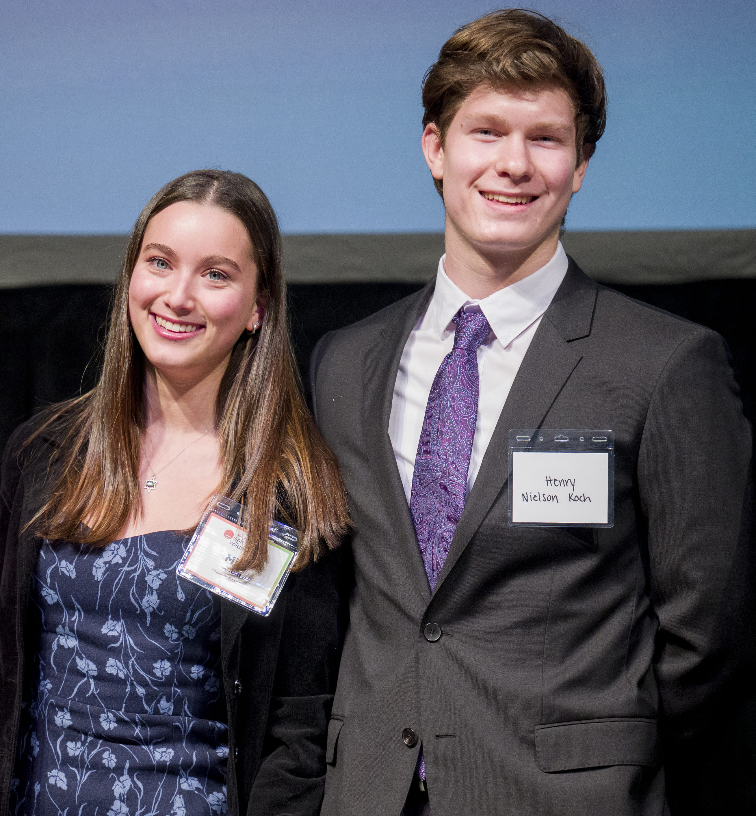 Mila Rubin and Henry Nielson were honored at this year’s...