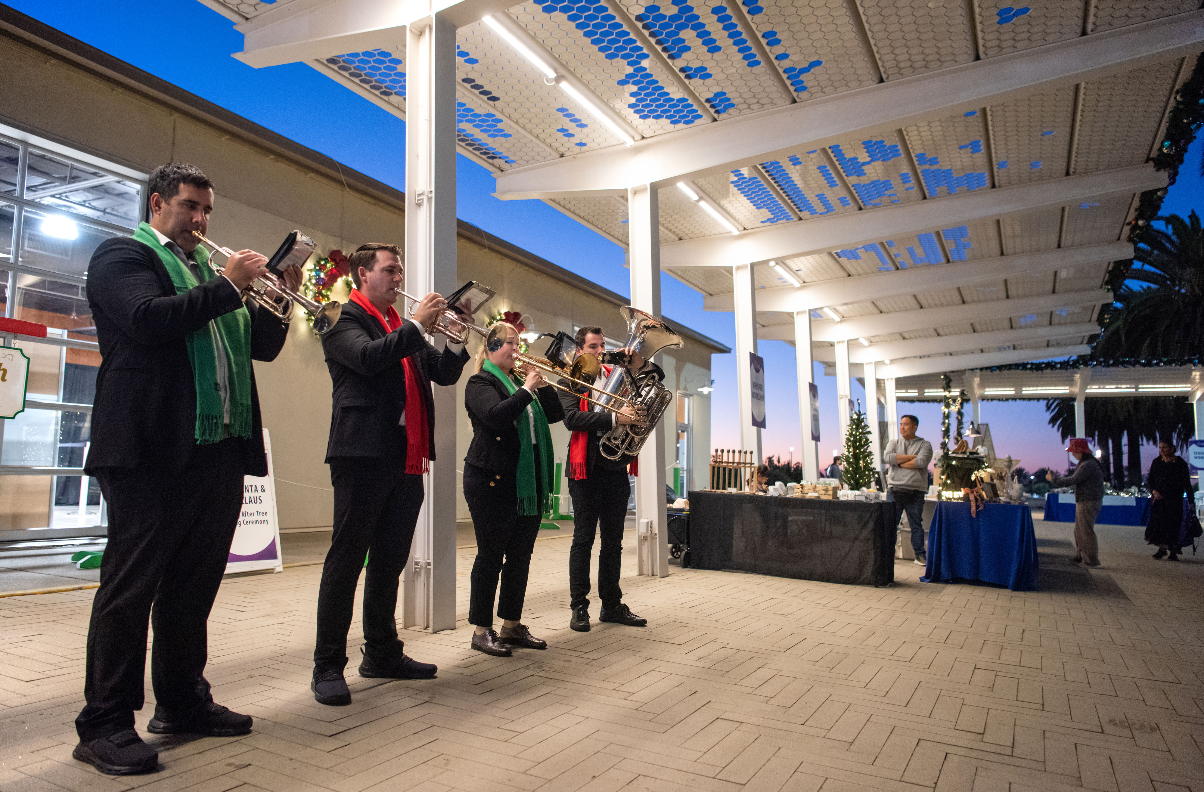 SoCal Holiday Brass performs holiday classics in the Great Park...