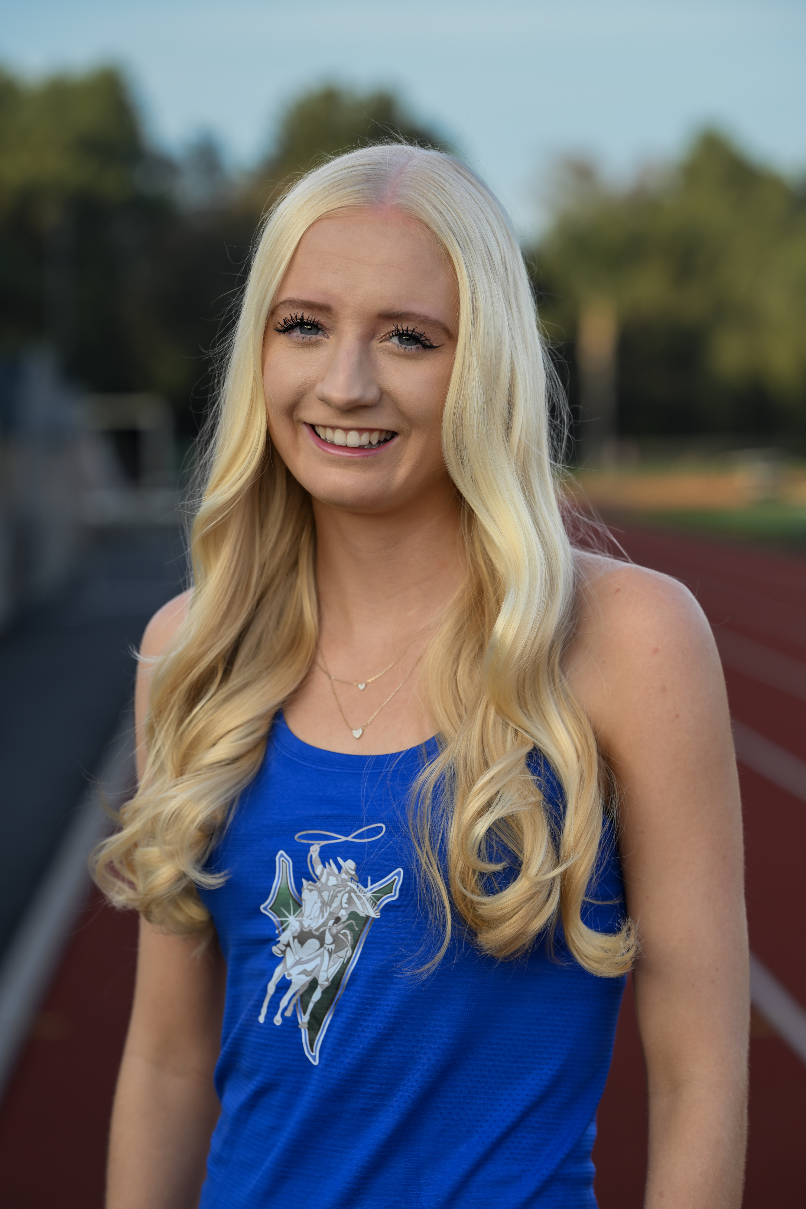 Irvine High School senior Summer Wilson at the schoolâs track...