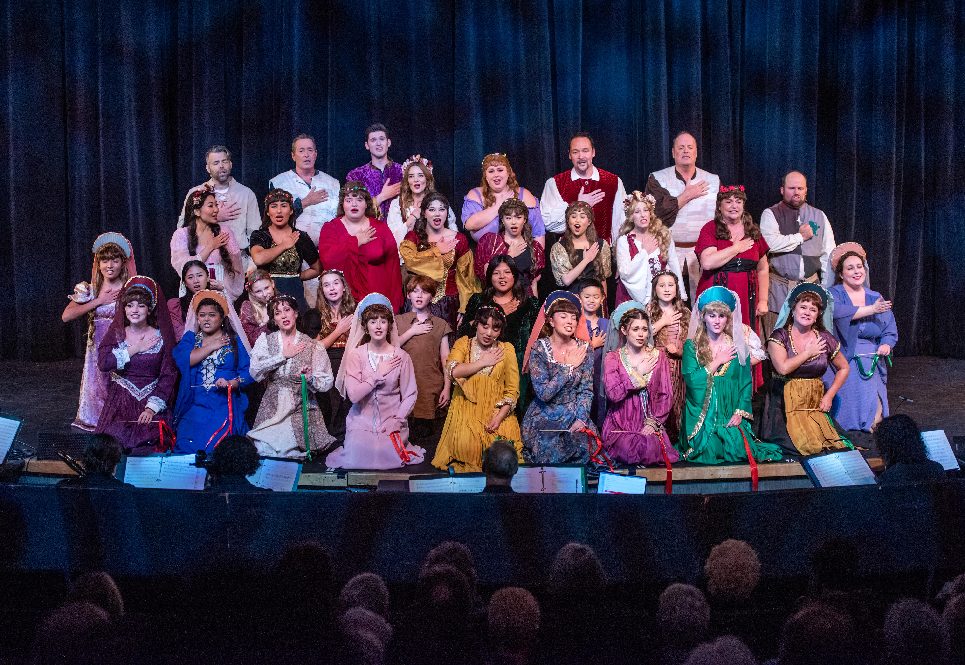 âRobin Hood and the White Arrowâ cast members perform on...