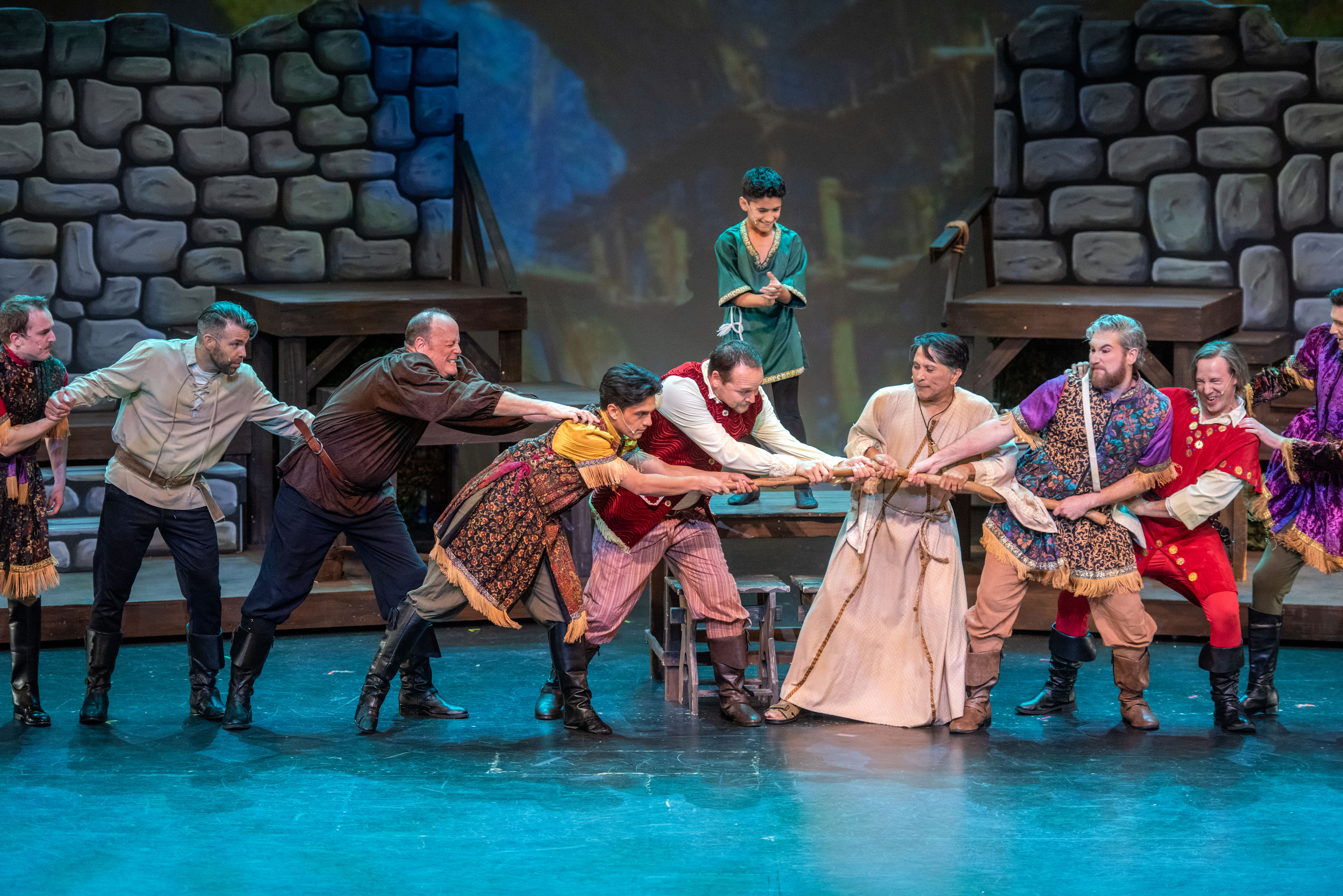 âRobin Hood and the White Arrowâ cast members perform on...