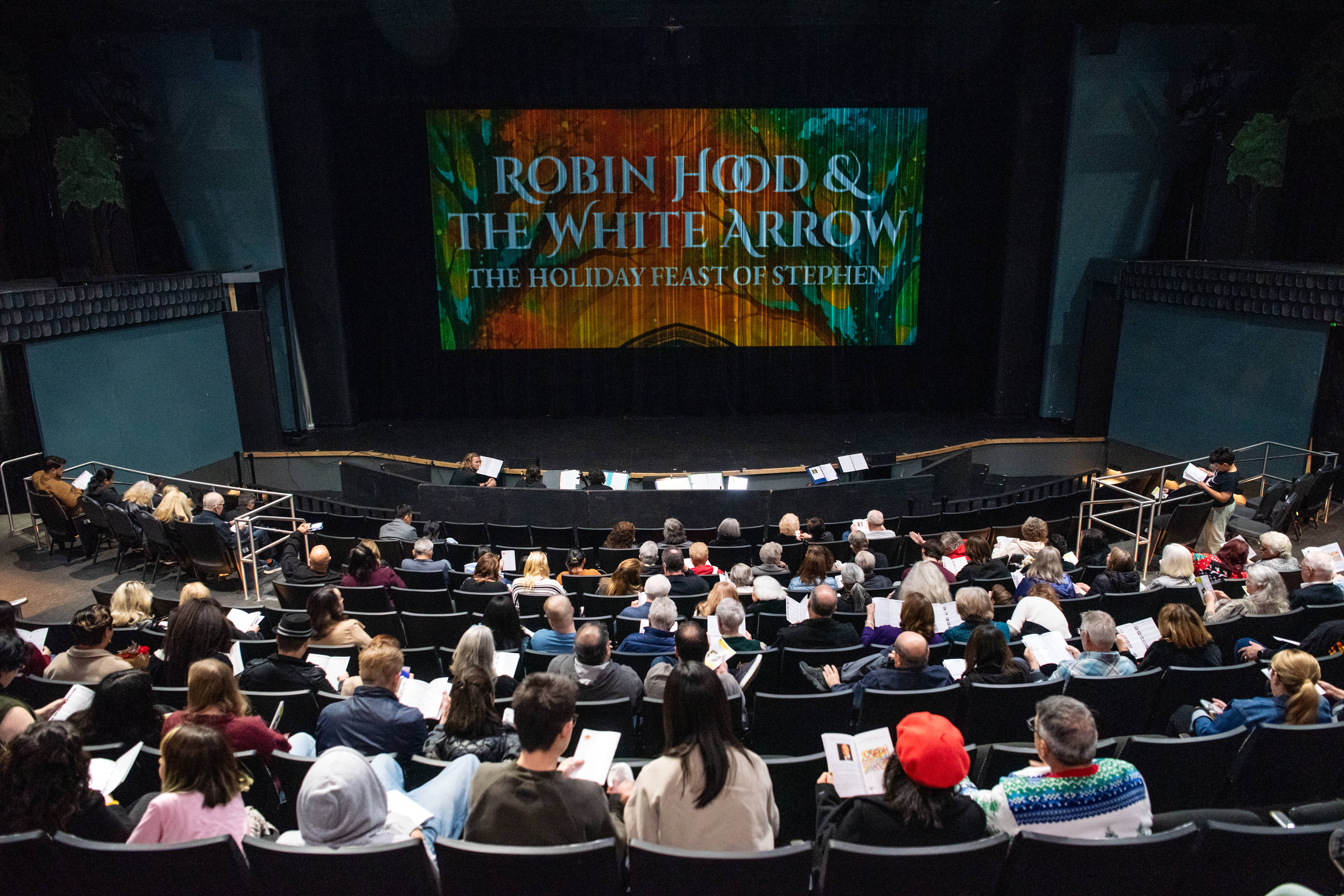 Audience members await the start of âRobin Hood and the...