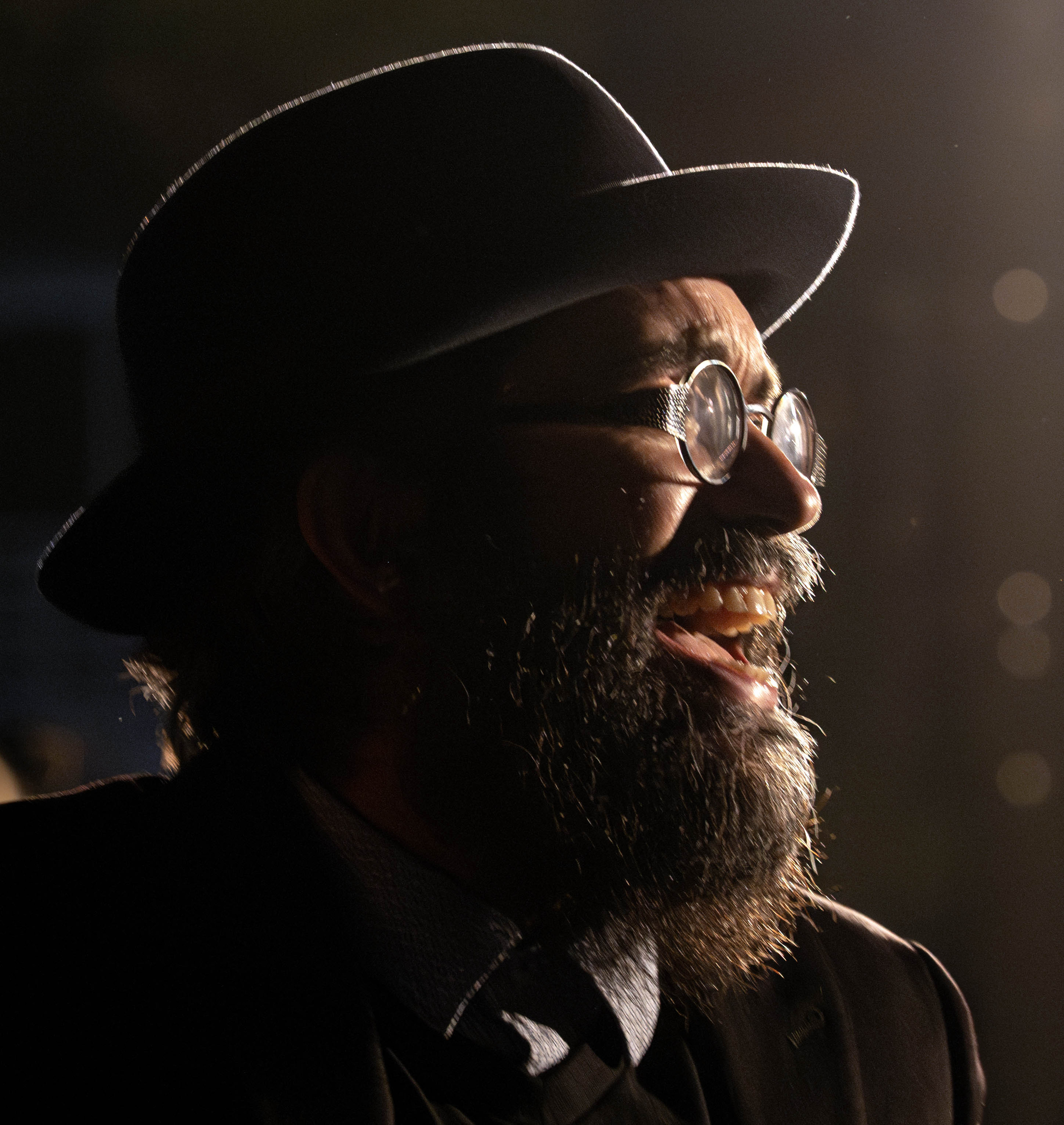 Rabbi Shmuel Marcus with Chabad, hosts the annual pre-Hanukkah Menorah...