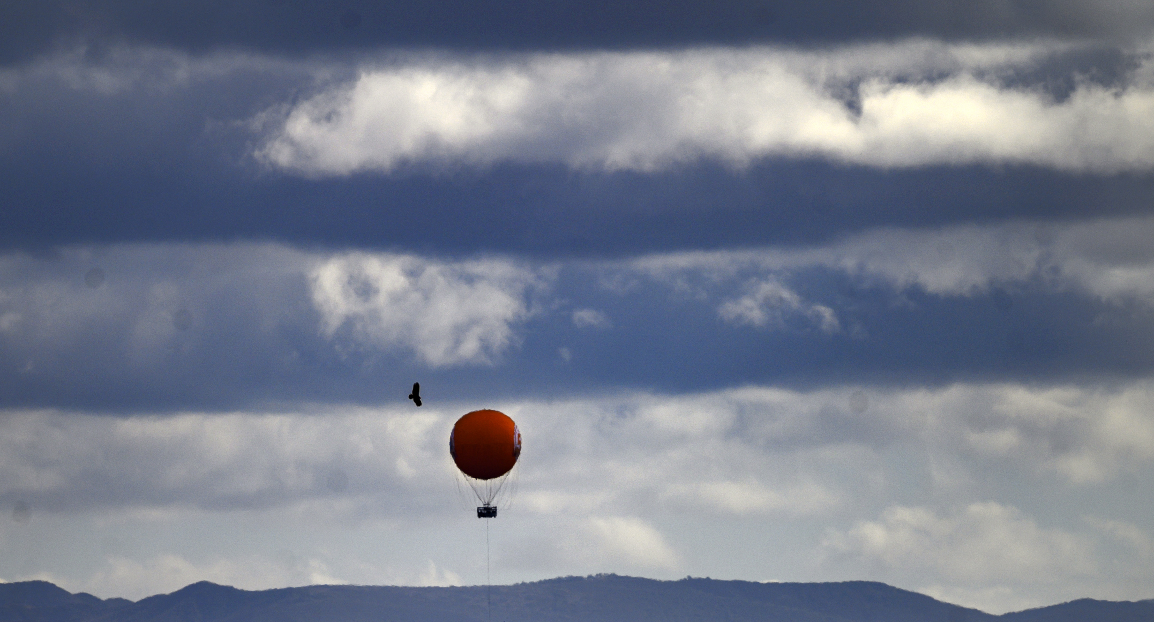 The Great Park Balloon hovers over Irvine on Sunday, December...