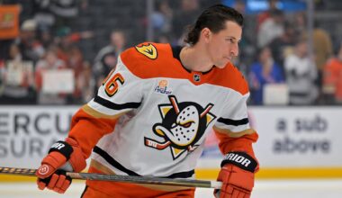 Alex Laferriere nets hat trick as Kings pound Ducks