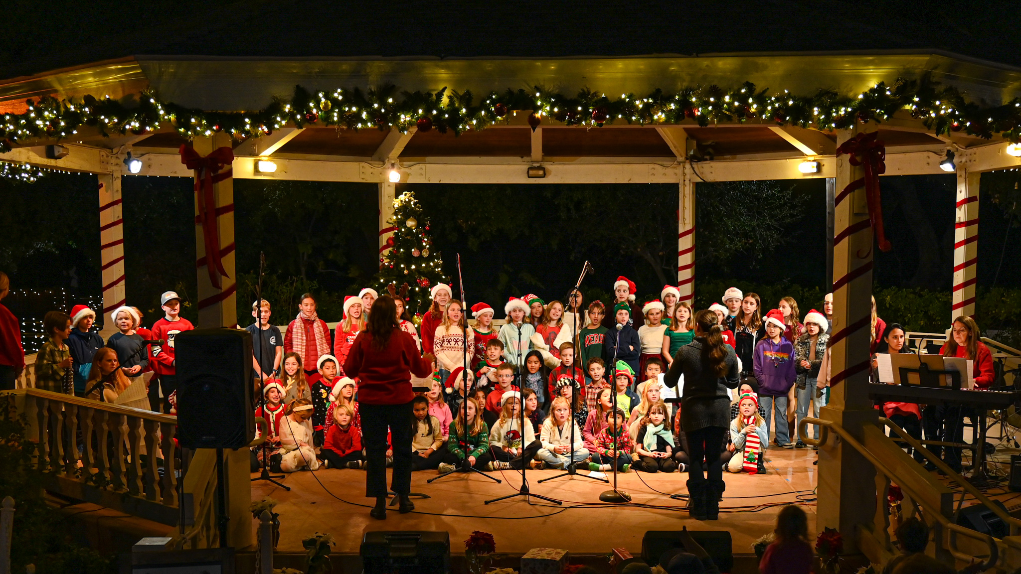 The Tierra Bonita Elementary School Chorus performed in the Gazebo...