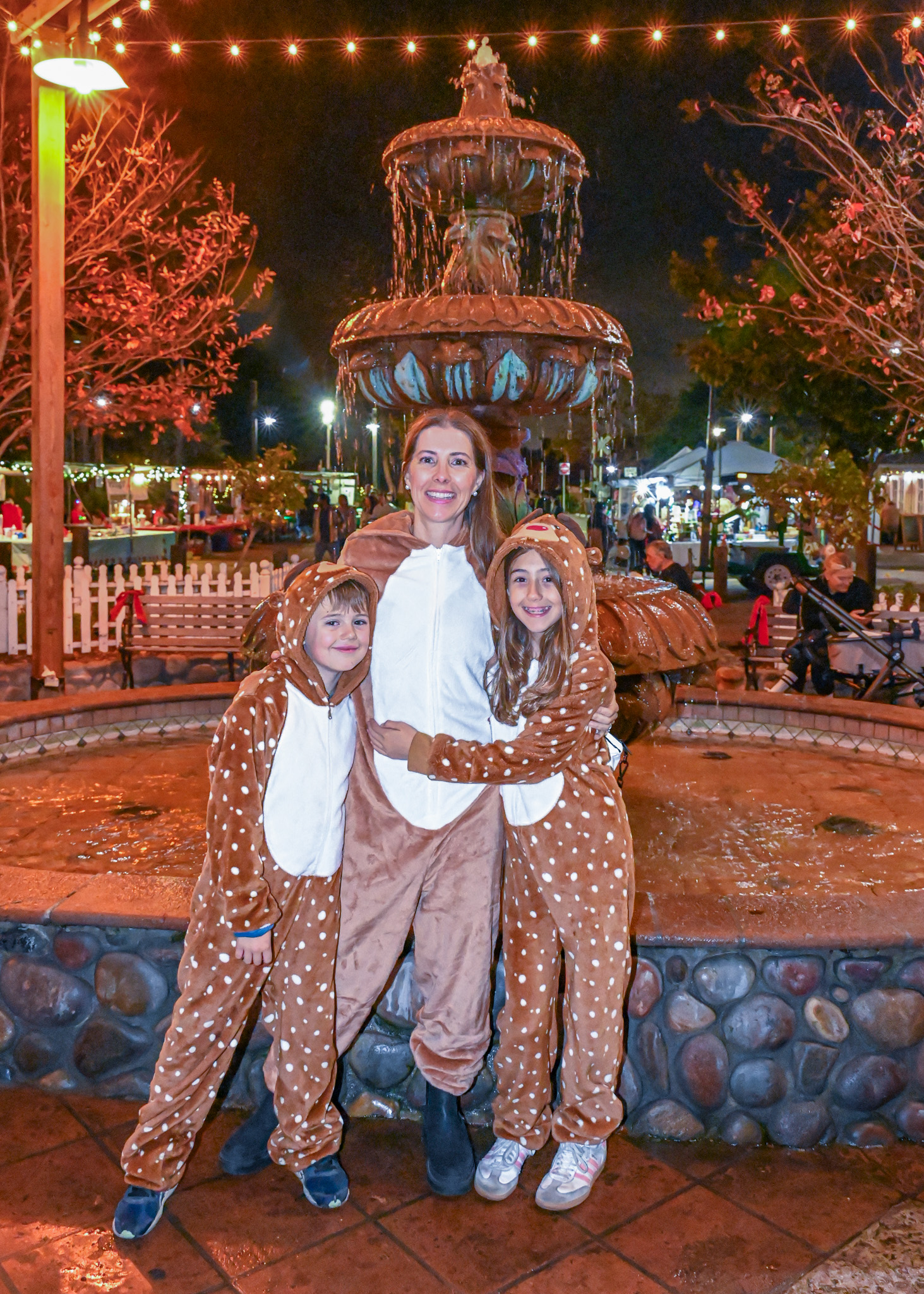 From left, Conor, April and Lucia Cash-Roether exude the story...