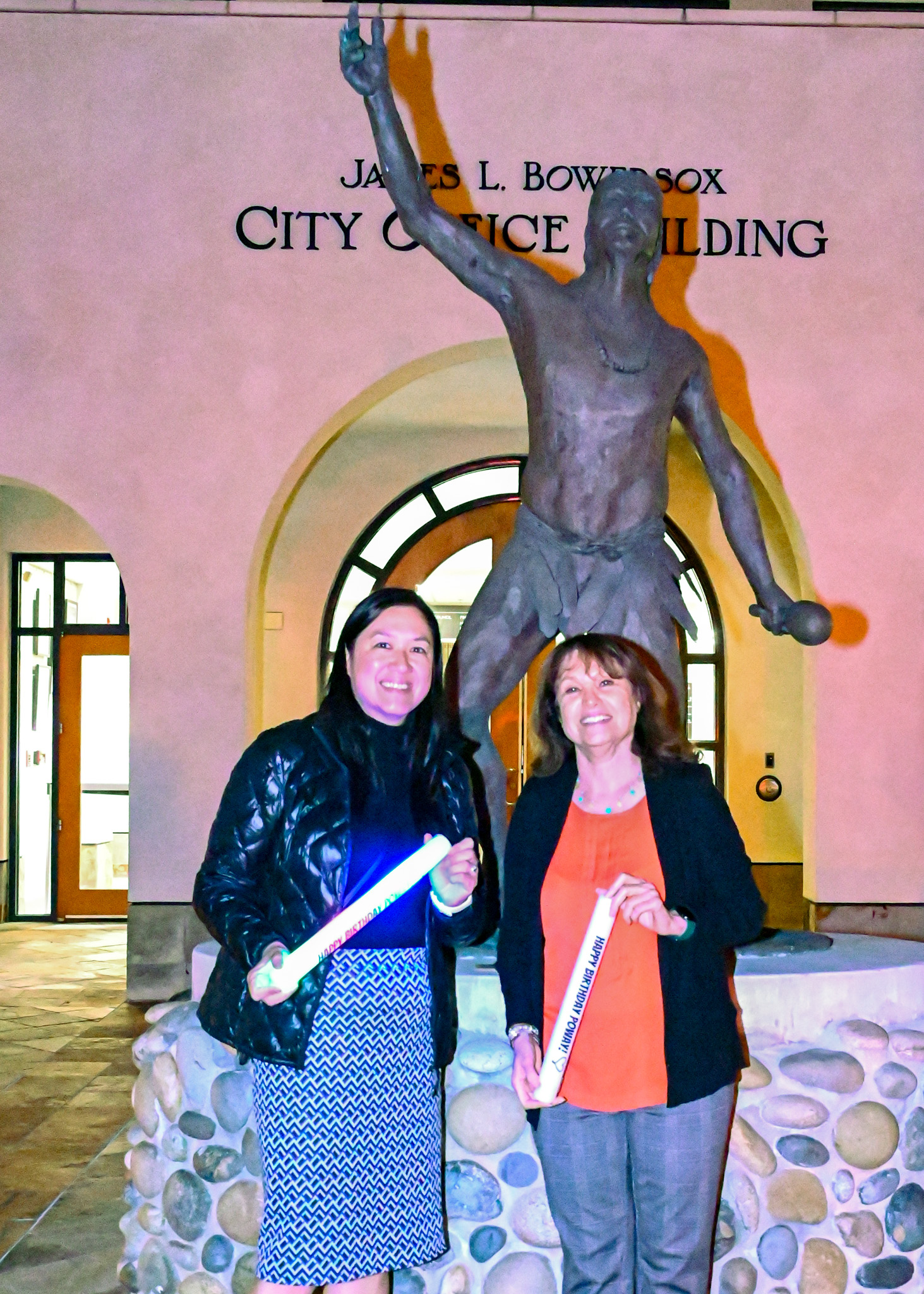 Poway Library Branch Manager Kathy Jung and Youth Services Librarian...