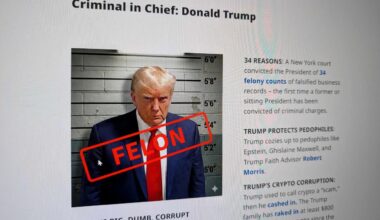 Newsom's Trump and crime webpage