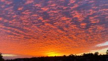 A photo of the sunset captured in San Diego County on Dec. 29, 2025.
