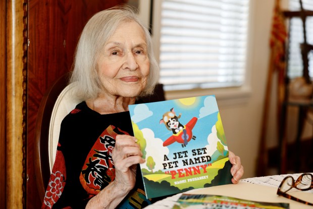 99-year-old author Naomi Pruzansky with her new book "A Jet Set Pet Named Penny"(Jon Clark)