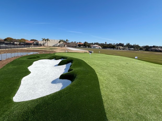Horizon Prep's new nine-acre athletic complex features golf greens, two multi-sport grass fields, tennis courts and sand volleyball courts. (Karen Billing)