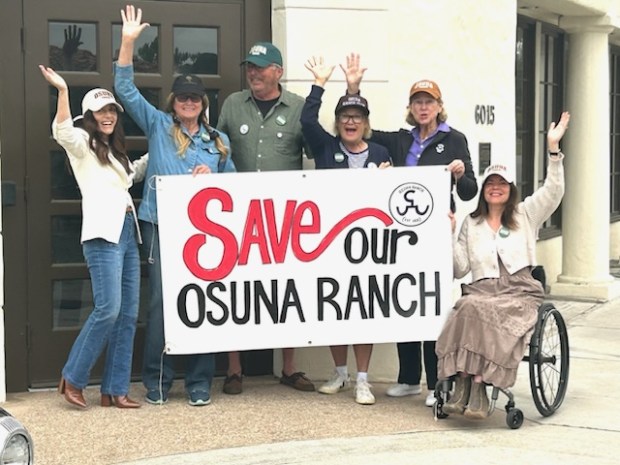 Osuna Ranch supporters Annie Finch, Gerard Von Hoffman, Holly Manion, Lorraine Kent, Heather Manion and Annette Ross. (Annie Finch)