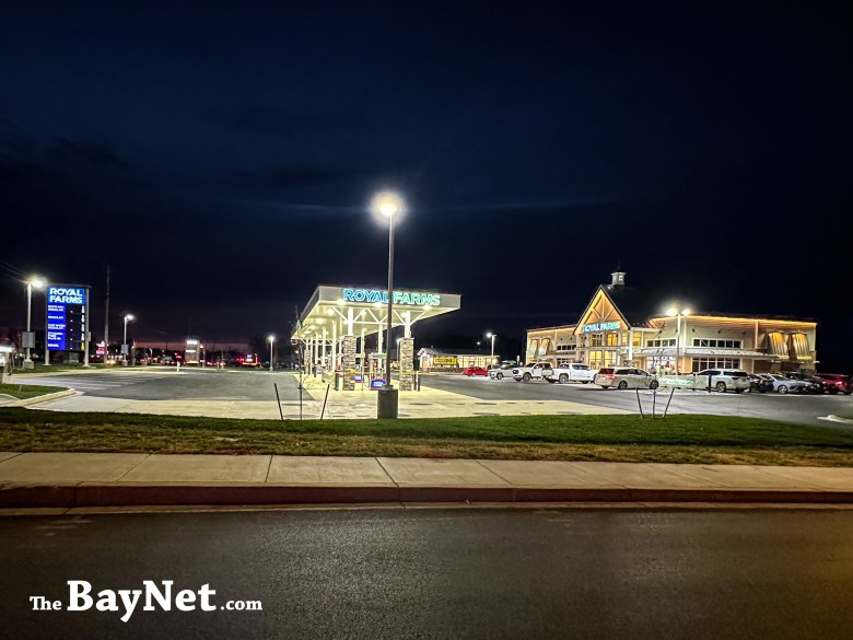 Exterior of the new Royal Farms store in California, Maryland, on grand opening day, Dec. 22, 2025.
