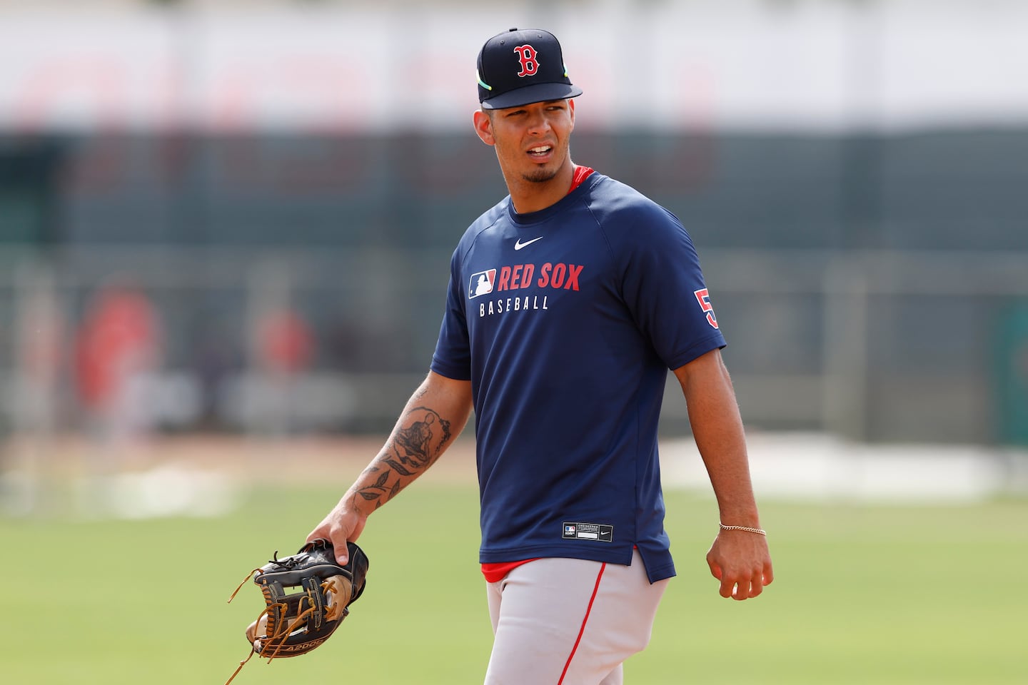 Vaughn Grissom didn't play for the Red Sox in 2025, demoted to the minors after posting a .535 OPS during 13 spring training games.