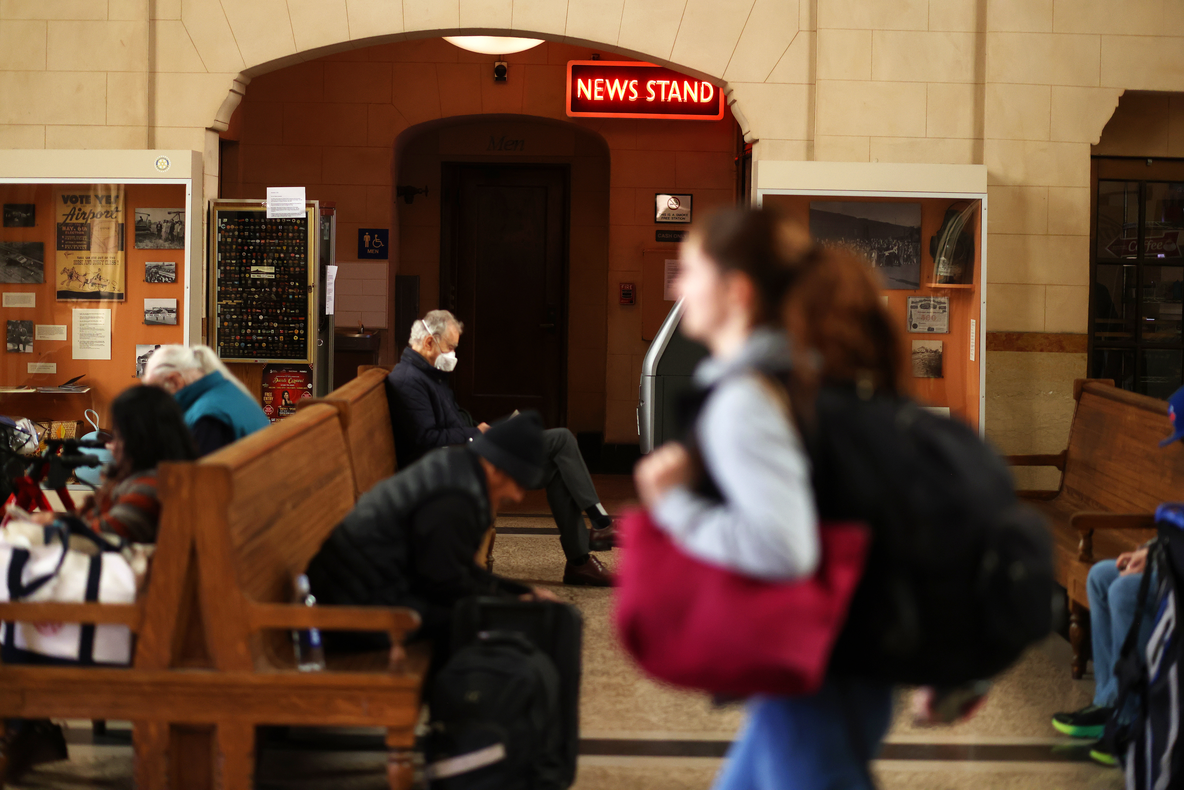 Newsstand sign located in the Diridon Station on Monday, Dec....