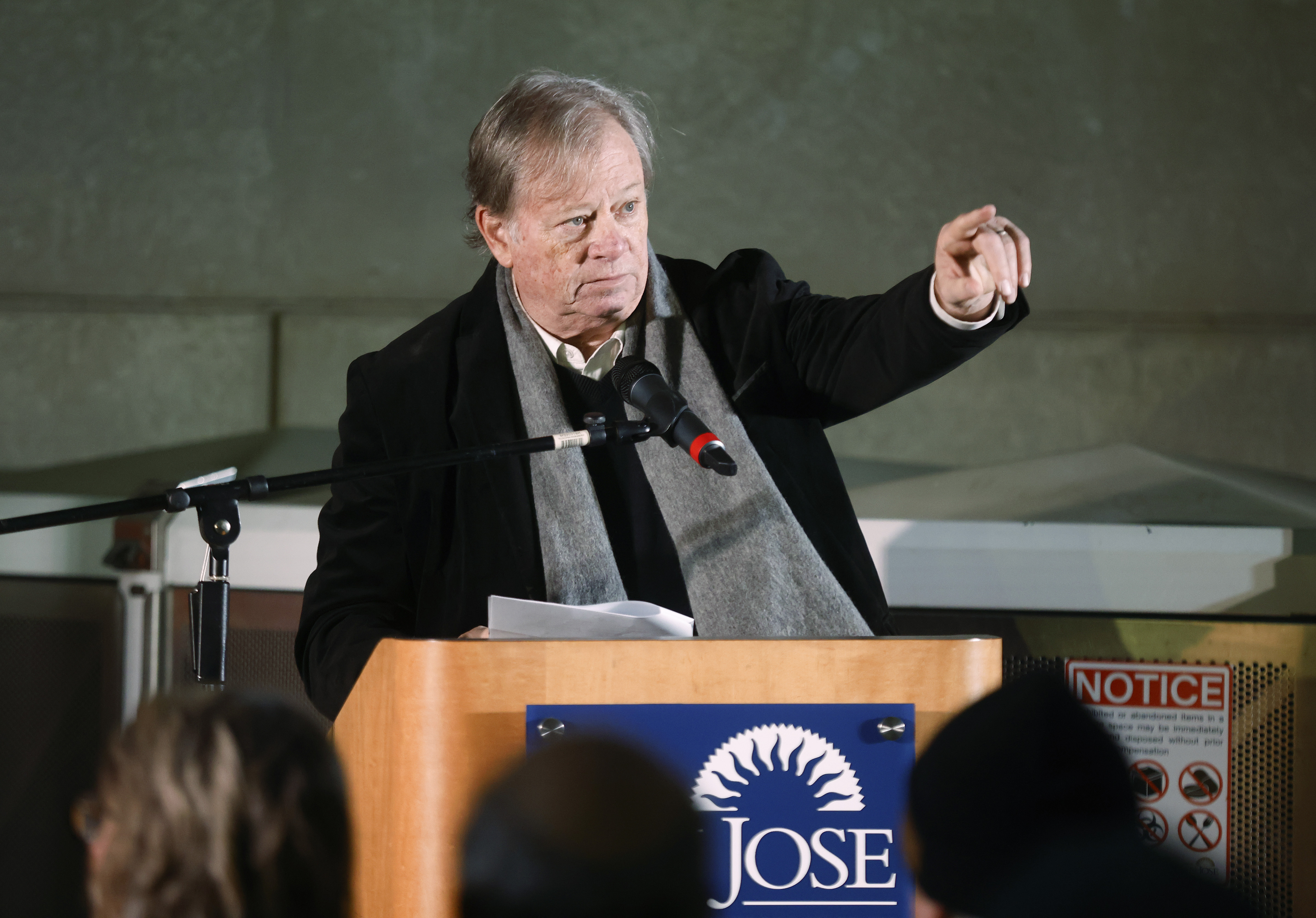 Mark Purdy points to the approximate location of the Grateful...