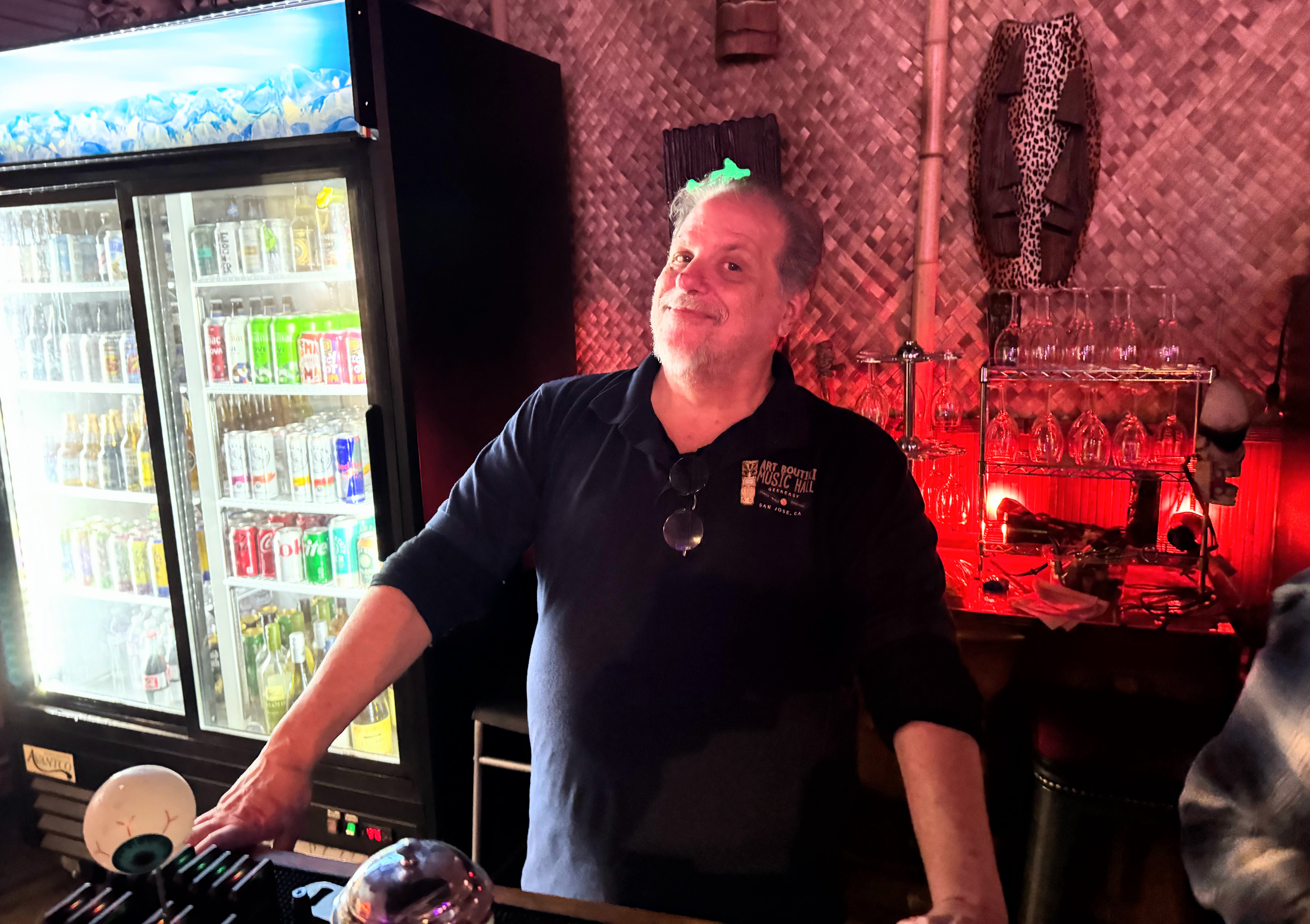 Owner Dan Vado stands at the refreshment stand during a...