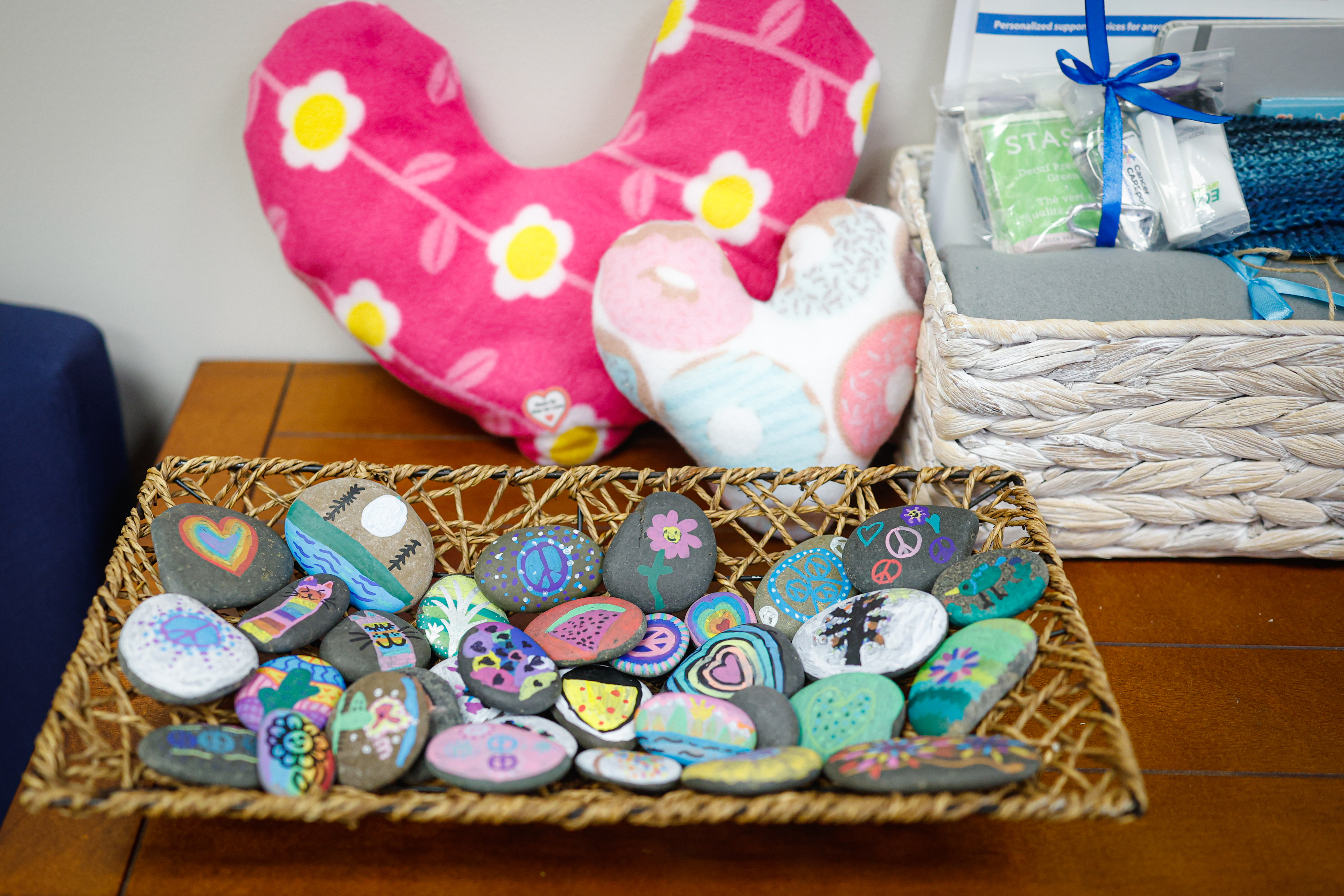 Items for cancer patients at Cancer CAREpointâs office in San...