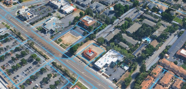 San Jose has approved permits for a seven-story housing complex at 1000 S. De Anza Blvd. The complex includes 118 units, including 24 that will be available at below market-rate rent. (Google Maps)