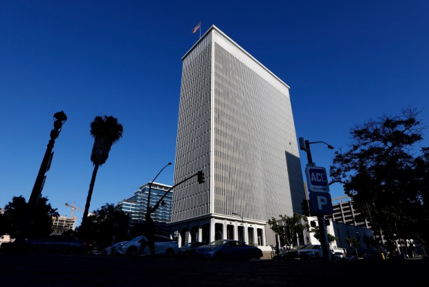 The 101 Ash St. office building, as seen on July 29, 2025. (K.C. Alfred / The San Diego Union-Tribune)