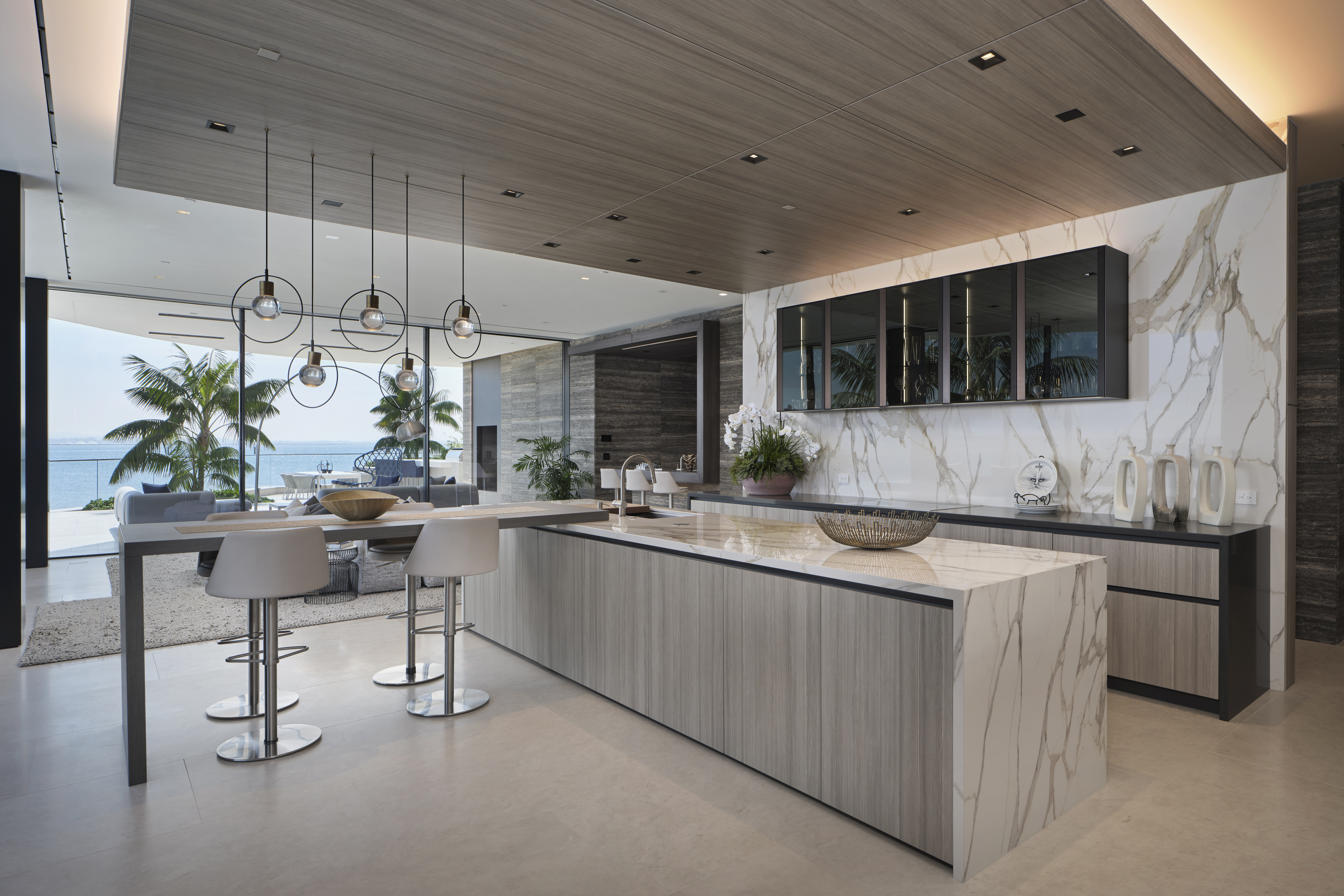 Living space at 3 The Point in Coronado. (Courtesy of...