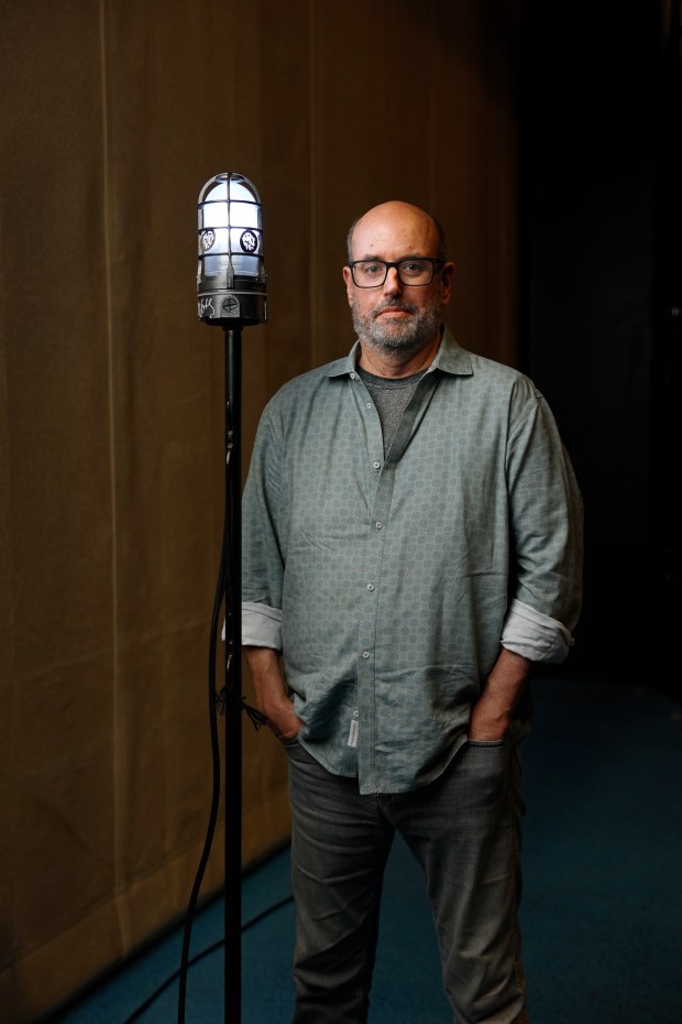 Christopher Ashley, who has served as artistic director of La Jolla Playhouse for 18 years, is stepping down, shown here at the Mandell Weiss Theatre on December 1. (K.C. Alfred / The San Diego Union-Tribune)