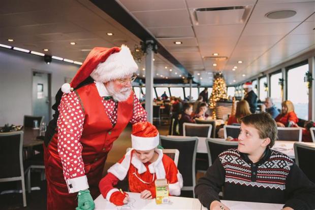 City Cruises will host Christmas Eve and Christmas Day brunch cruises. Christmas Day will feature a visit from Santa. (City Cruises)