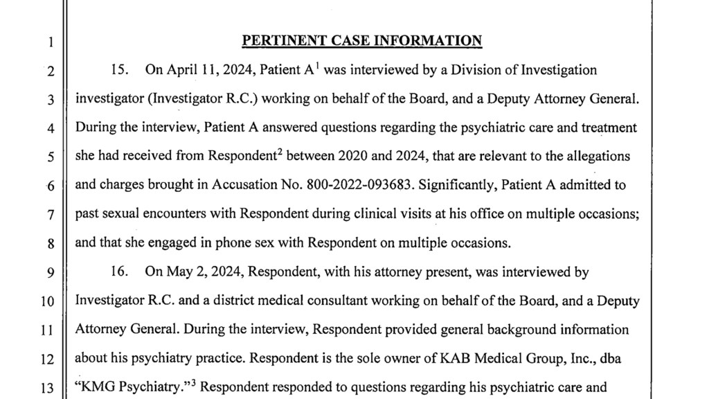 Chula Vista psychiatrist accused of sex with patient, harassing employees – San Diego Union-Tribune