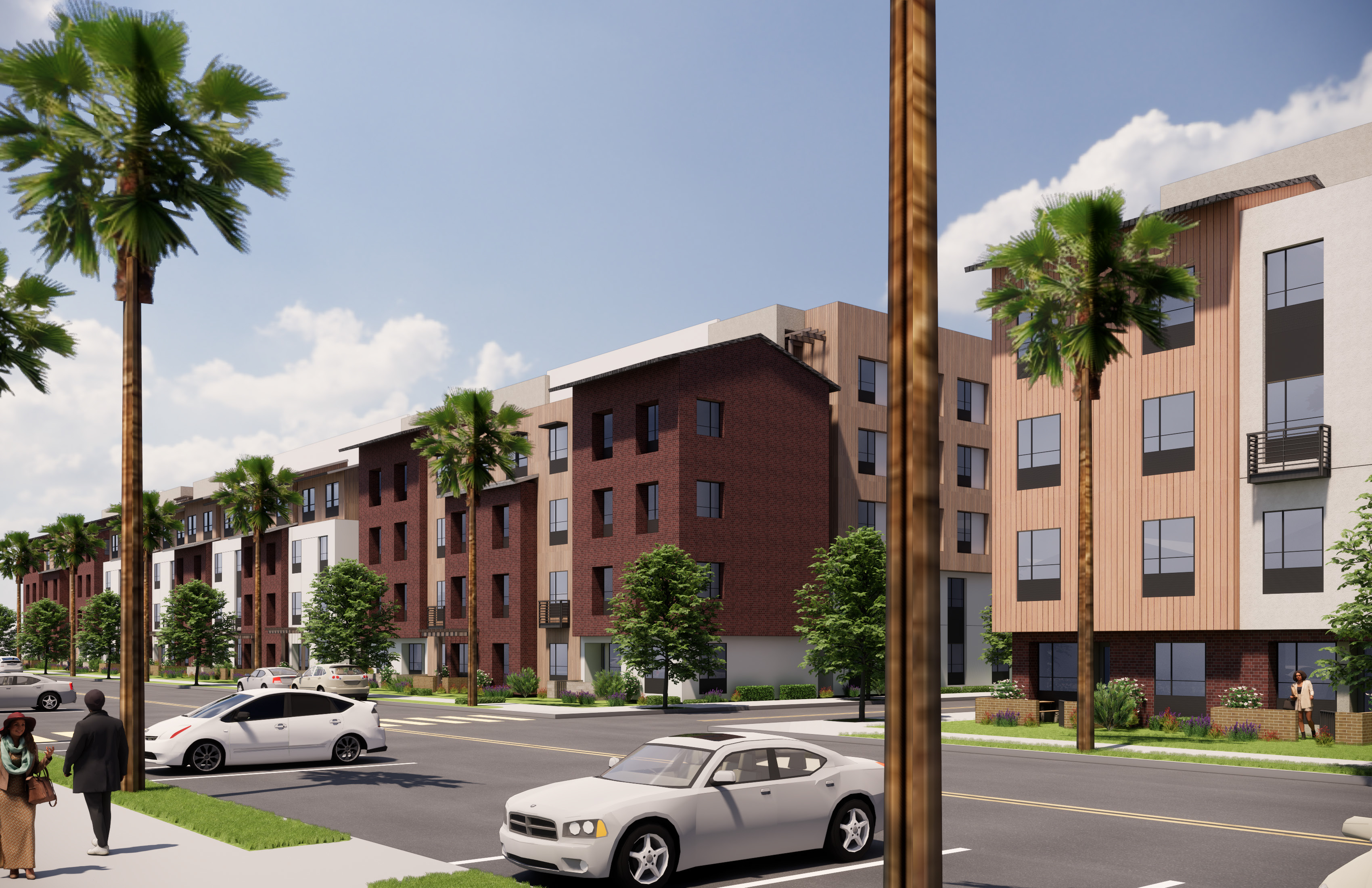 A rendering of an interior street within a more than...