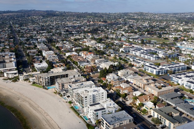 Mission Beach, pictured in early October, is home to many vacation rentals. (K.C. Alfred / The San Diego Union-Tribune)