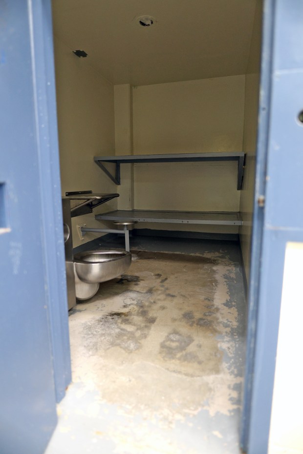 The inside of an administrative separation or solitary confinement cell at the Vista Detention Facility on Monday, Dec. 1, 2025. (San Diego County Sheriff's Department)