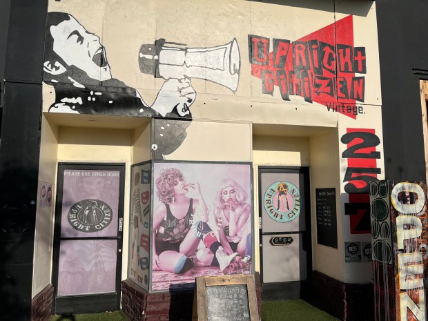 Upright Citizen is a vintage and second-hand store on Third Avenue in Chula Vista. (Carlos Rico / The San Diego Union-Tribune)