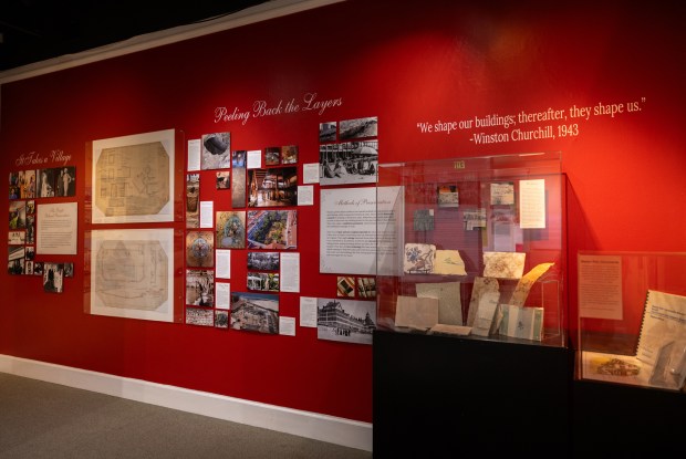 An exhibit featuring the restoration of the Hotel del Coronado at the Coronado Historical Association on Monday, June 2, 2025 in Coronado , California. (Ana Ramirez / The San Diego Union-Tribune)