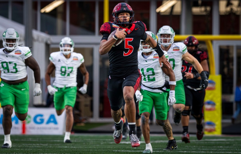 SDSU QBs Bert Emanuel Jr., Kyle Crum step up in New Mexico Bowl