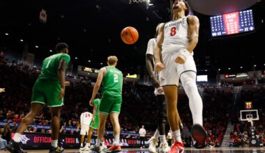 SDSU freshman Tae Simmons is a rebounding machine