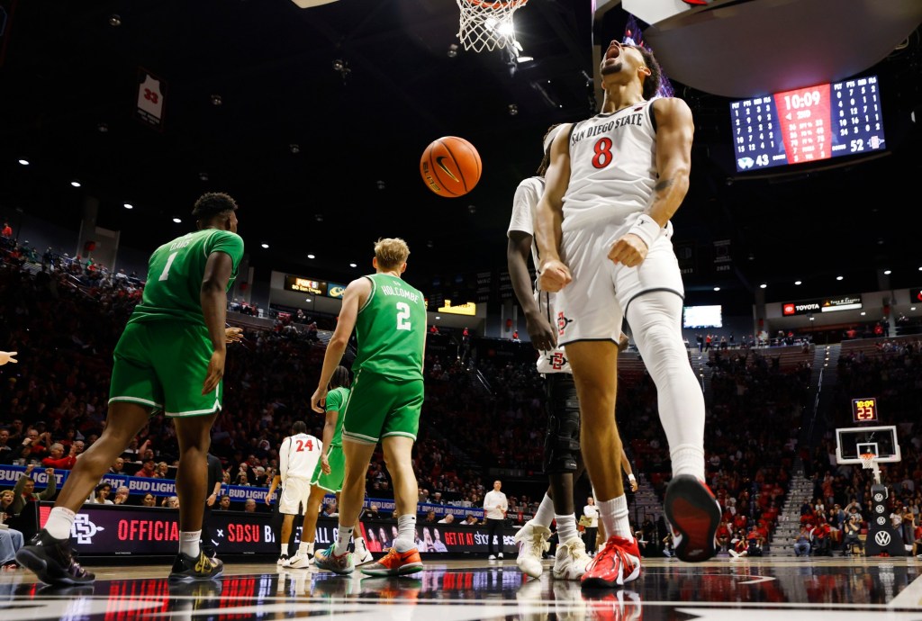 SDSU freshman Tae Simmons is a rebounding machine