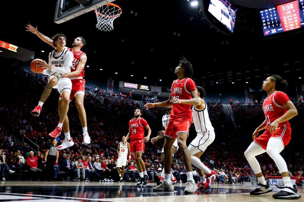 Aztecs get offensive outbursts, run away from Lamar