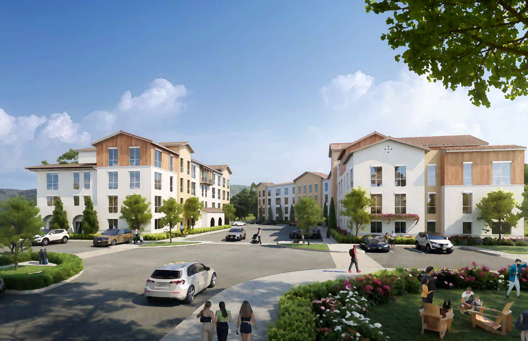 A rendering of the affordable housing development that Decro proposed...