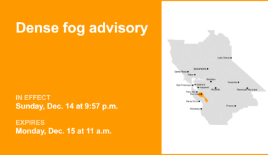 Santa Clara Valley Including San Jose placed under a dense fog advisory until Monday midday – The Mercury News
