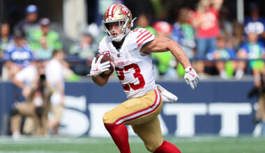 Seattle Seahawks San Francisco 49ers Christian McCaffrey 2025...