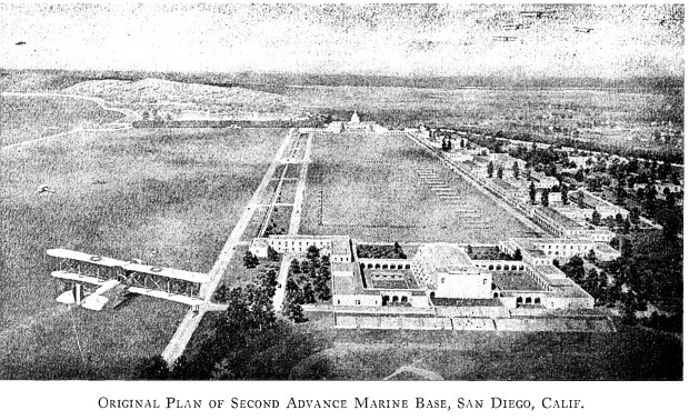 An artist's rendering shows what was first called the 2nd Advance Marine Base.("Why It Was Done and How," William Kettner)