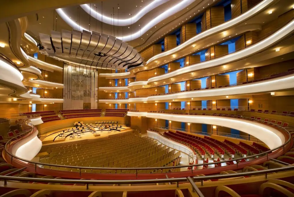 Interior of Costa Mesa's Segerstrom Center for the Arts