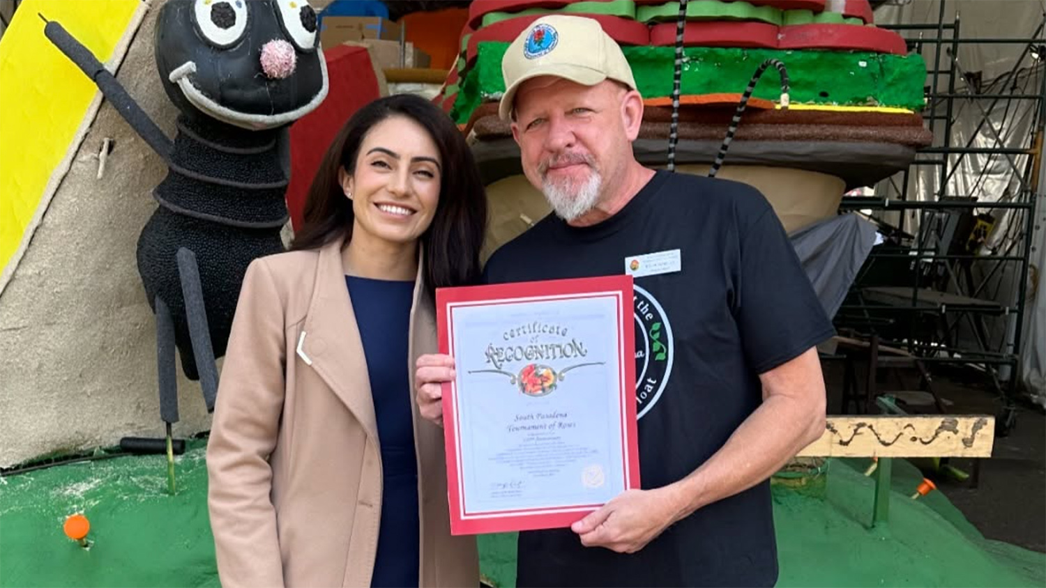 PHOTO: SPTOR INSTAGRAM | South Pasadenan News | Crunch Time! | SPTOR | The South Pasadenan | Volunteers put in long hours working on South Pasadena’s float, given the title “The Great Picnic Heist”. The SPTOR CRUNCH TIME FUNDRAISER AUCTION IS LIVE